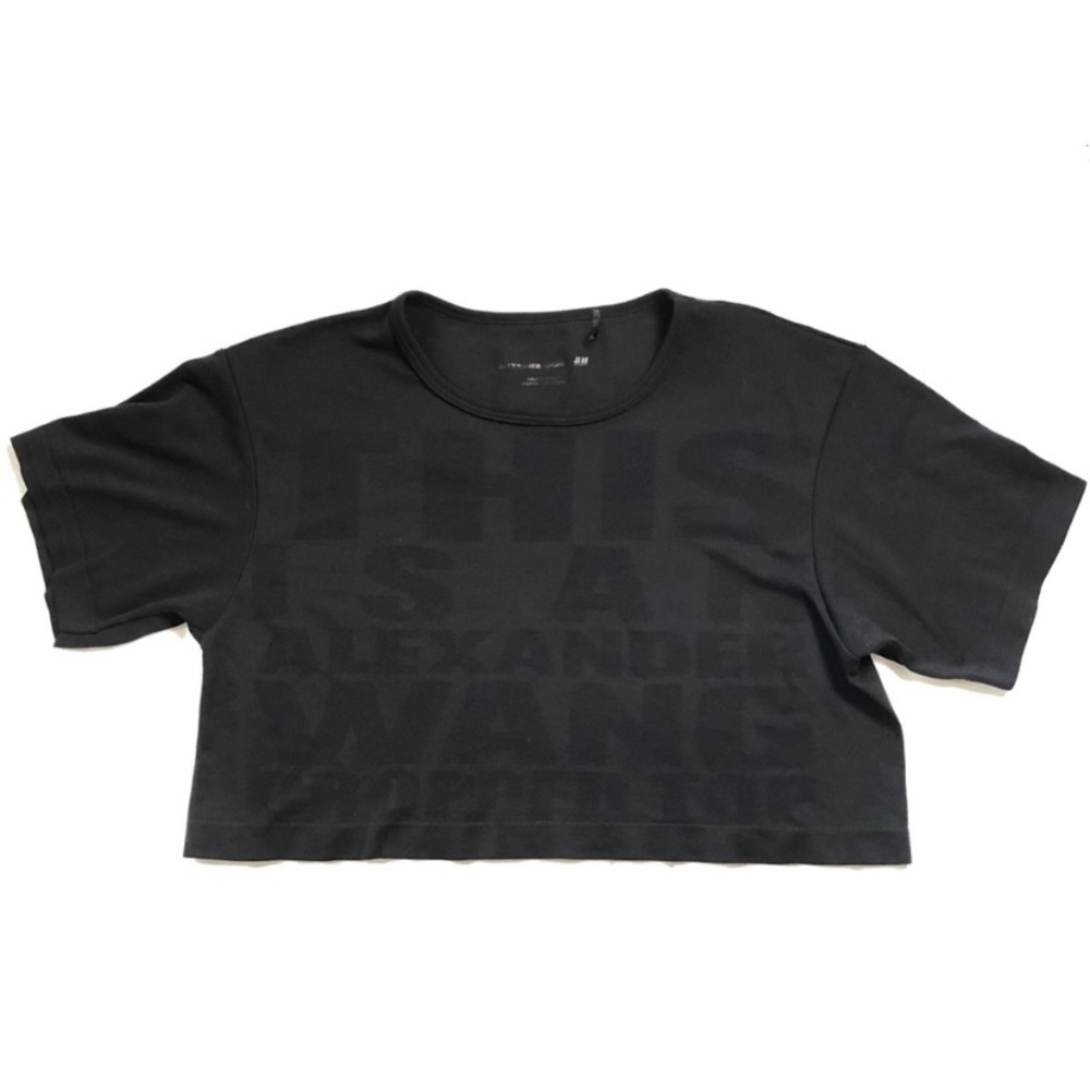 ALEXANDER WANG X H&M Black Crop Top in Size M